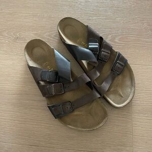 Men’s Brown leather Birkenstocks